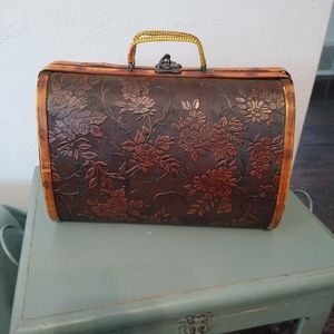 Vintage Pinup Wooden Handbag